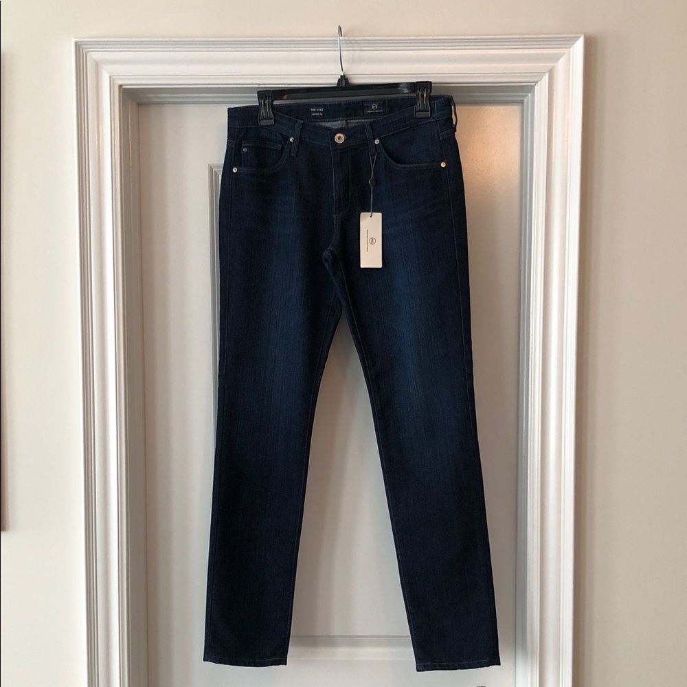 Ag Adriano Goldschmied Dark Blue Slim Jeans